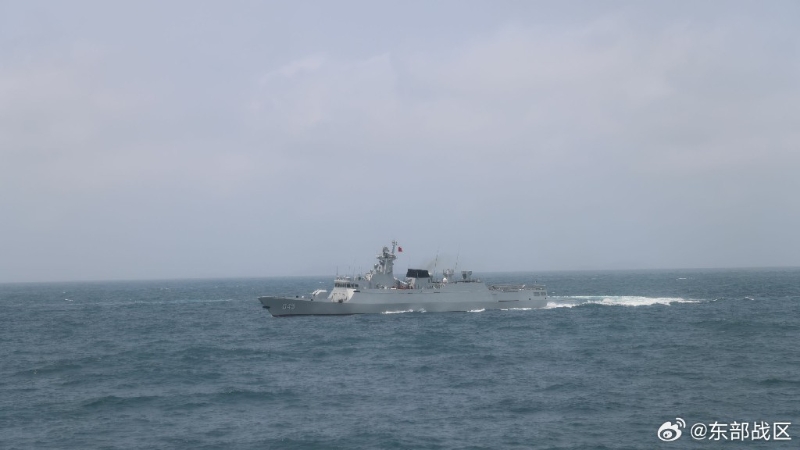 解放軍東部戰區在臺島周邊開展演習。 資料圖片