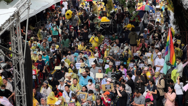 一早9點會場已陸續有民眾入場關注 一早9點會場已陸續有民眾入場關注