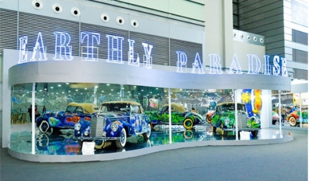 展出10輛畫有藝術畫的古董車 展出10輛畫有藝術畫的古董車