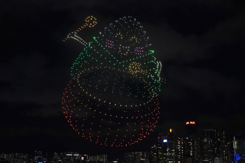 端午節無人機表演晚上舉行