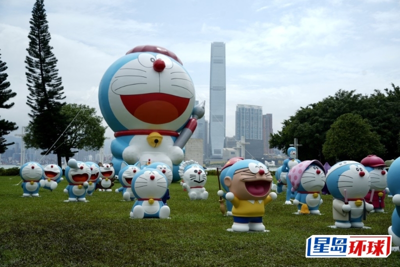 “100%多啦A夢戶外展區”每節參觀時段參觀時間為20分鐘。 資料圖片