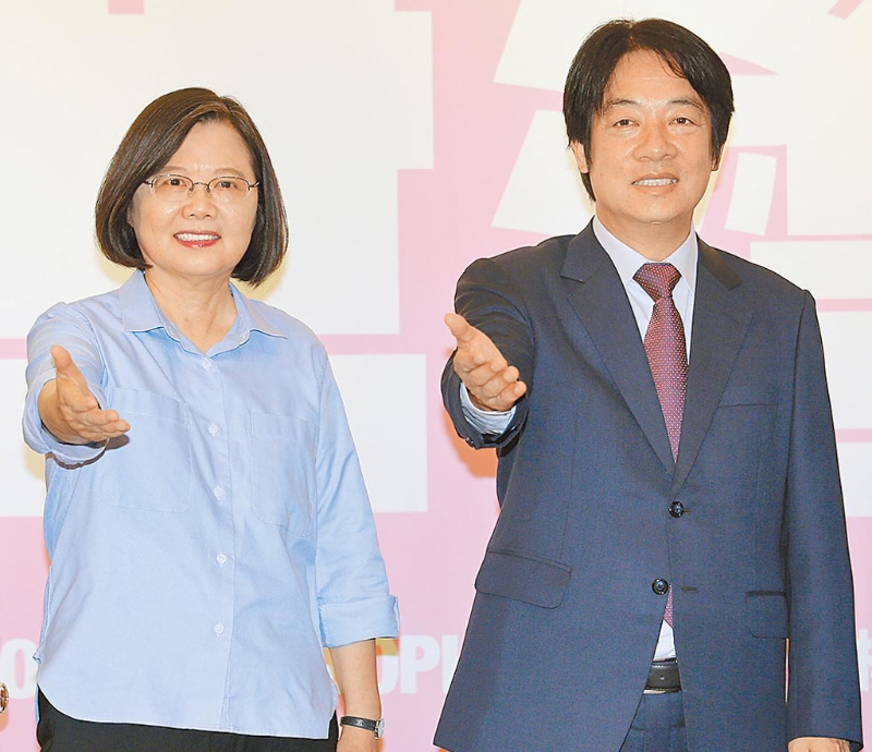 蔡英文（左）、賴清德（右）。 （資料照片）