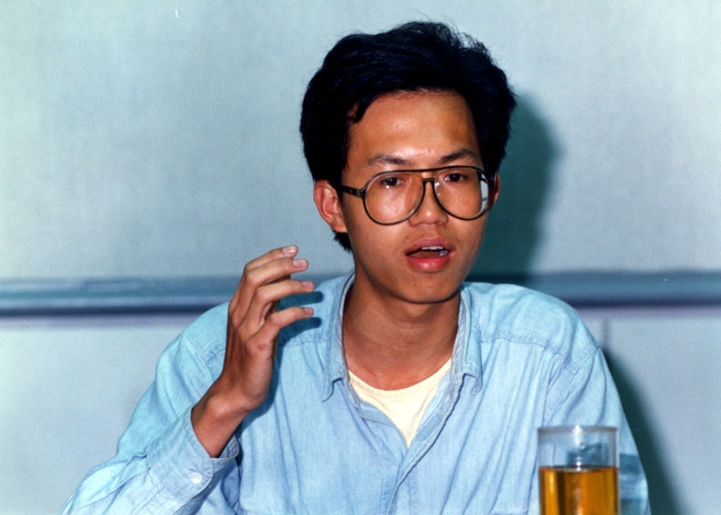 圖為1990年的鄭文燦。（中時資料照）