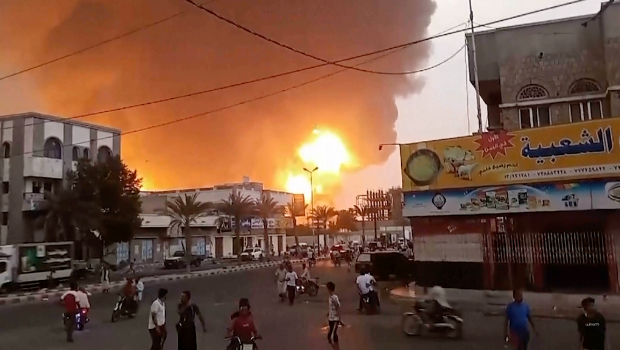 以軍襲擊也門荷臺達港 以軍襲擊也門荷臺達港