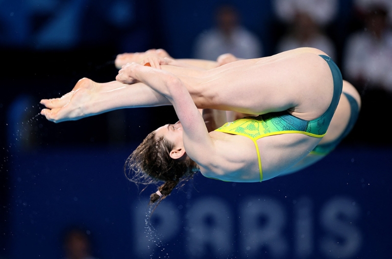 圖為澳洲跳水選手基妮（Maddison Keeney）27日出賽。