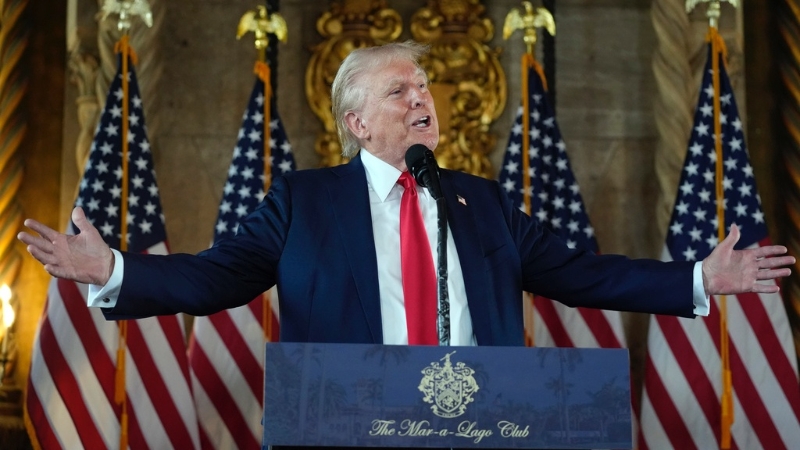 特朗普提議9月舉行3場辯論。 美聯社