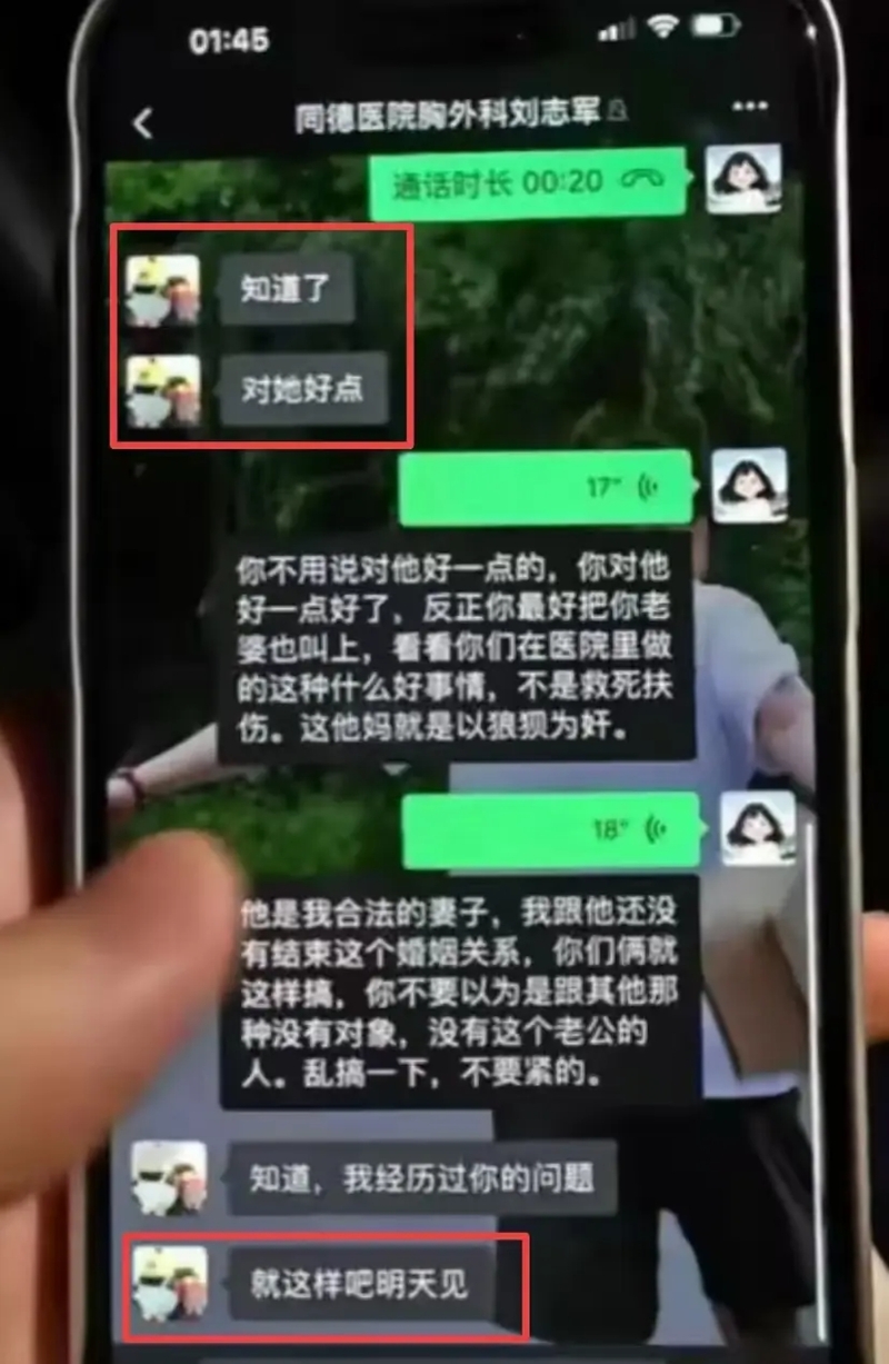 王先生與劉志軍的聊天記錄。