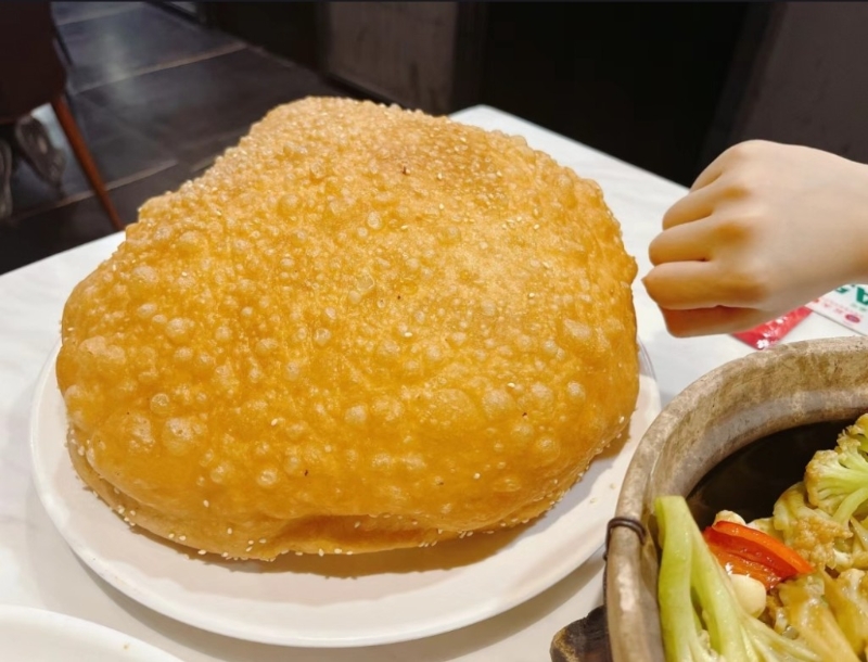 丘大6仔記餐廳打卡美食鵬舉大咸煎餅。