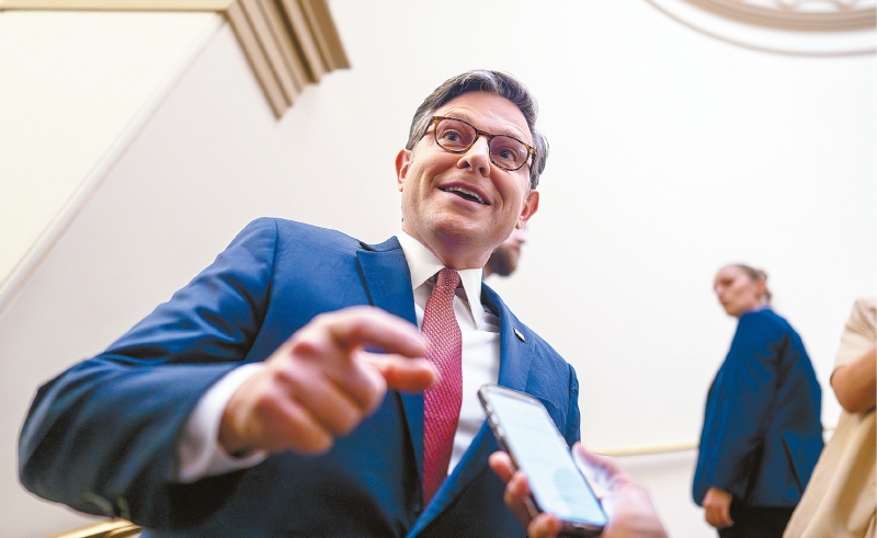 美國眾議院議長約翰遜。