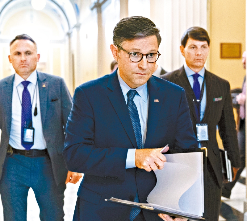 約翰遜臨時撤回眾院預算案投票。