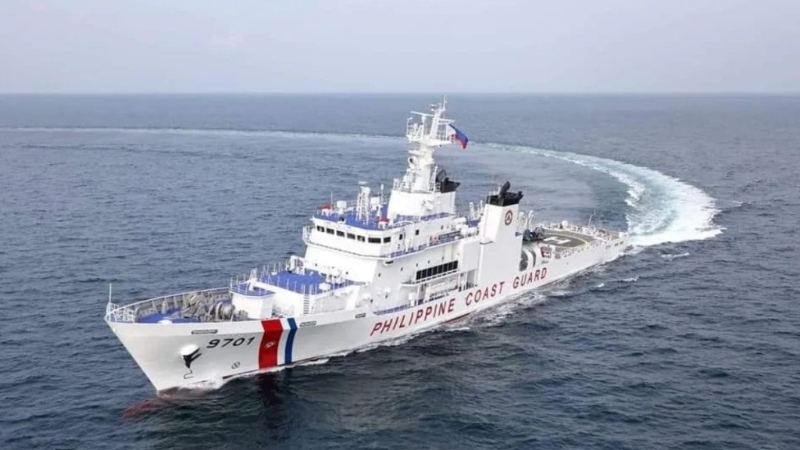 菲律賓“9701”海警船已駛離仙賓礁。