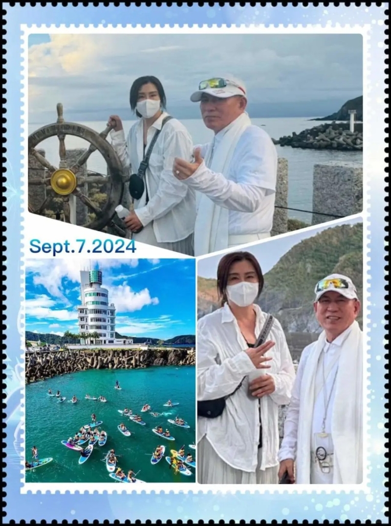 王祖賢在宜蘭入住的酒店前日(24日)在FB專頁貼出王祖賢的照片。