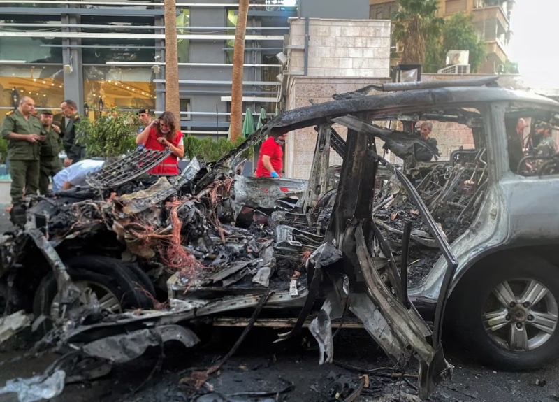 以軍證實空襲大馬士革。路透社