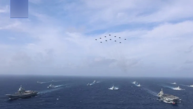 雙航母編隊實戰演練