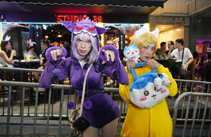“寶可夢”在蘭桂坊現身。
