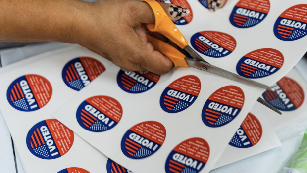 美國大選首個票站調查 美國大選首個票站調查