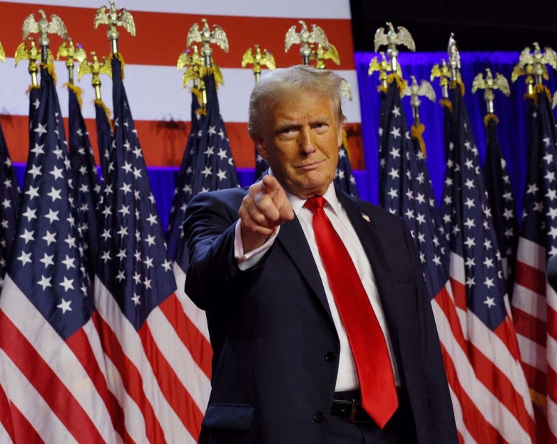 特朗普（圖）回鍋當選美國總統，前“立委”郭正亮認為，特朗普的報仇名單，是玩真的。