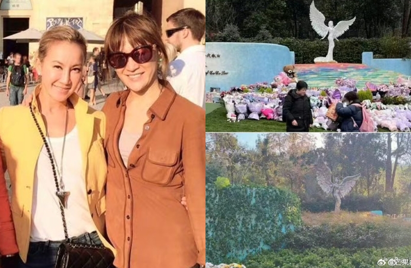 李玟的墓地傳出雜草叢生。