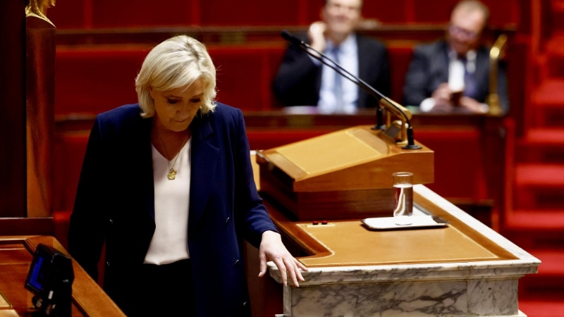 檢方要求若罪成臨時執行5年內禁止馬琳勒龐參選，可能改變2027年法國總統大選的形勢。 路透社