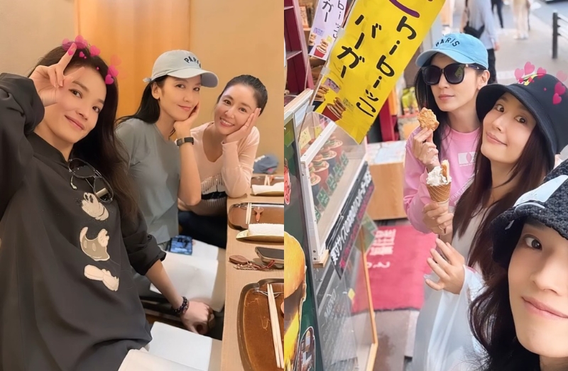 舒淇、林熙蕾、林心如一起出游。