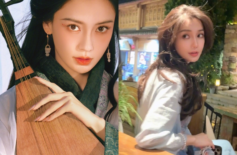 女星Angelababy。