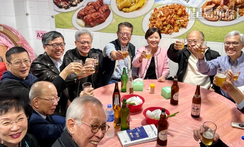 陳茂波與一眾科創界“巨頭”聚餐。