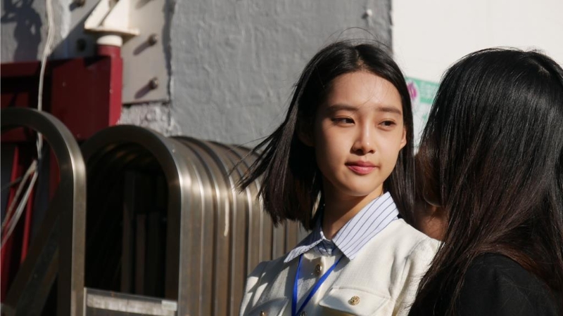 馬英九基金會邀請大陸師生團訪臺，首站來到中山女中。