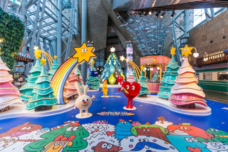 13.朗豪坊“抱抱圣誕LOVE LOVE LOVE”藝術企劃（官方圖片）