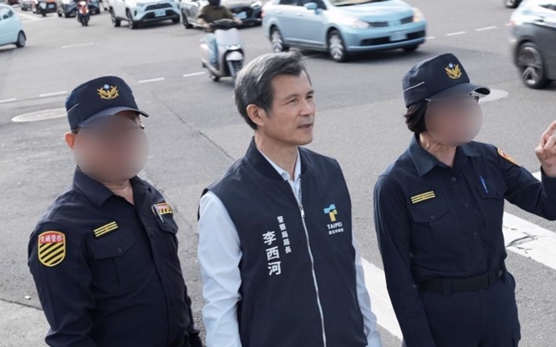 臺北市警局局長李西河（圖中）。（中時資料照）