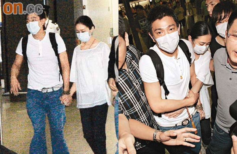 劉德華、朱麗蒨當年在機場牽手認愛。