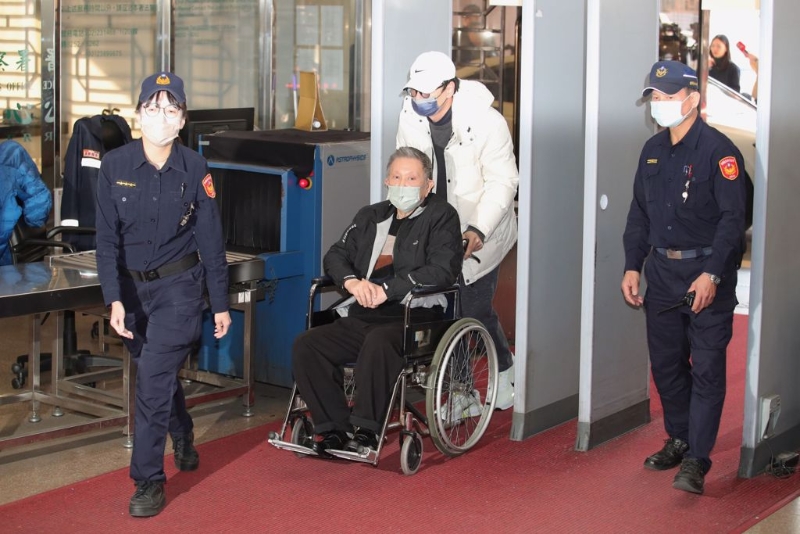 沈慶京下午抵達北院。