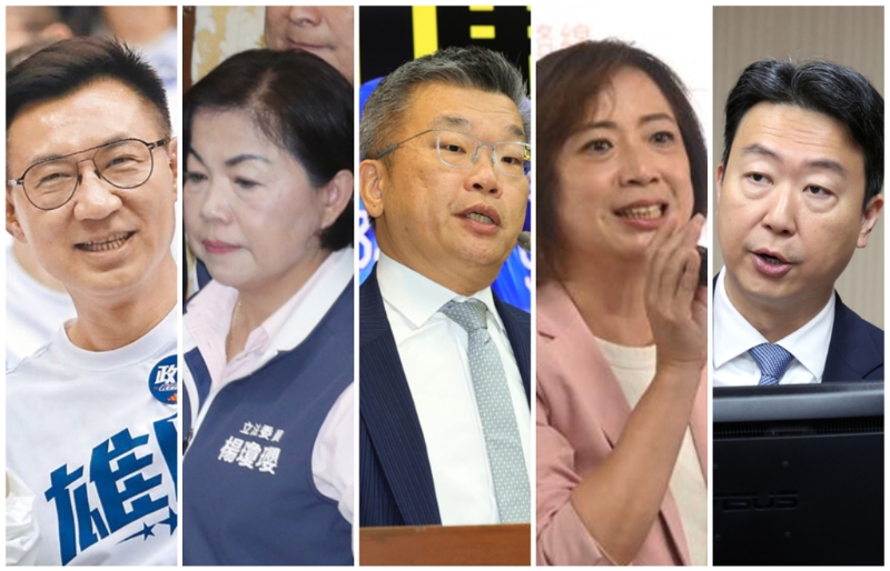 左起為：江啟臣、楊瓊瓔、蔡其昌、何欣純、陳世凱。