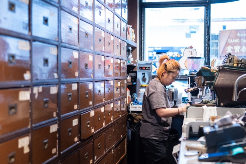 行程最后一站來到由中醫館大和堂活化而成的咖啡店。