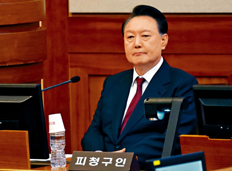 尹錫悅周四出席憲法法院的彈劾案審訊。