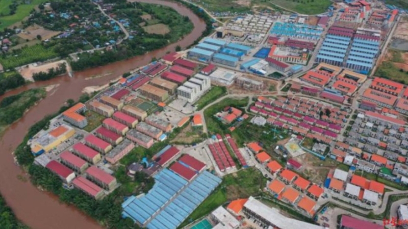 緊靠泰國的緬東KK詐騙園區。