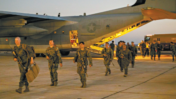 美國移民遣返飛機