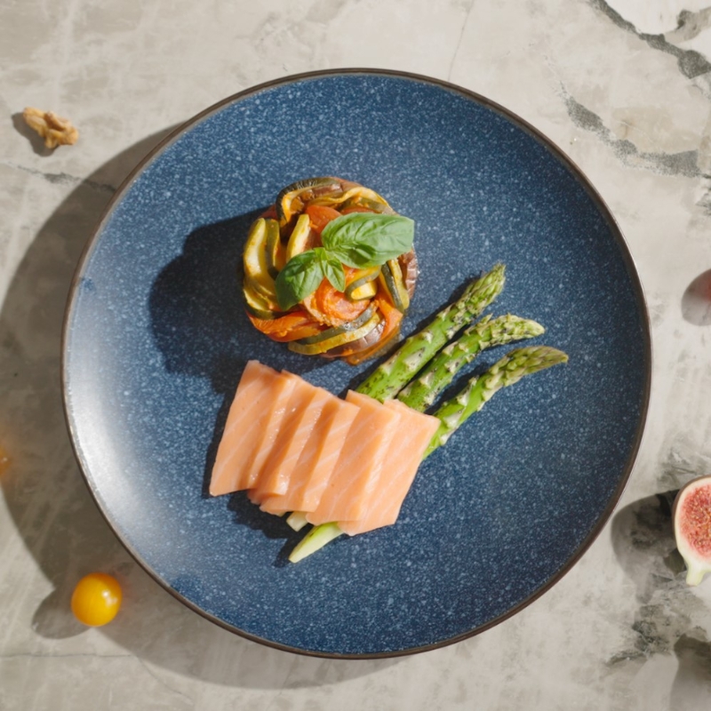 像真的素三文魚由3D打印技術制成，于展內可供購買。