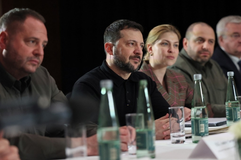 澤連斯基出席慕尼黑安全會議。 路透社