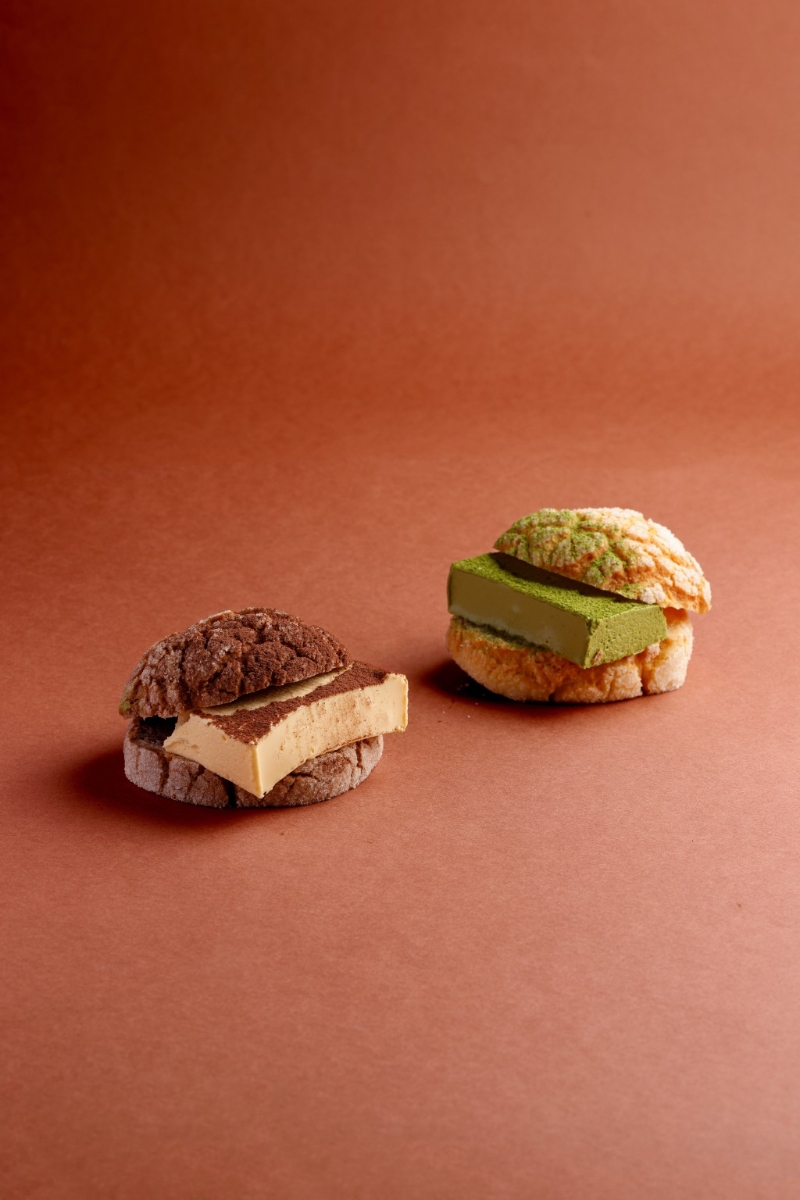 日式提拉米蘇蜜瓜包（$48）以及抹茶提拉米蘇蜜瓜包（$52）是香港獨家款式。