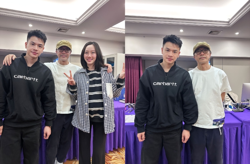 周星馳62歲正面照罕公開，蓄胡白發顯老態。