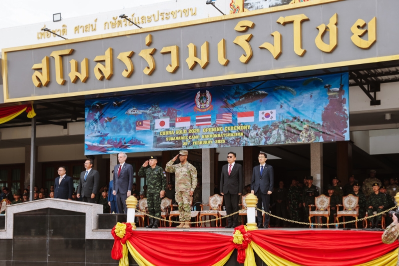 2025年《金色眼鏡蛇》演習25日在泰國舉行。