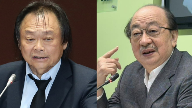 民進黨團總召柯建銘（右）、民進黨“立委”王世堅（左）。
