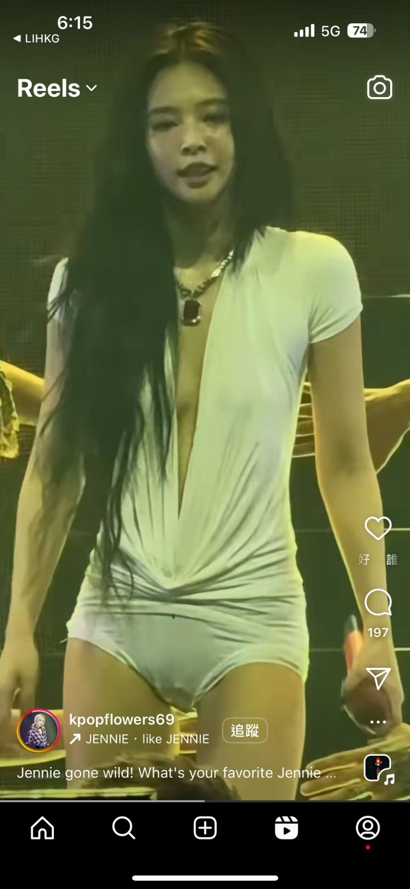 Jennie@BLACKPINK的性感程度嚇親fans。