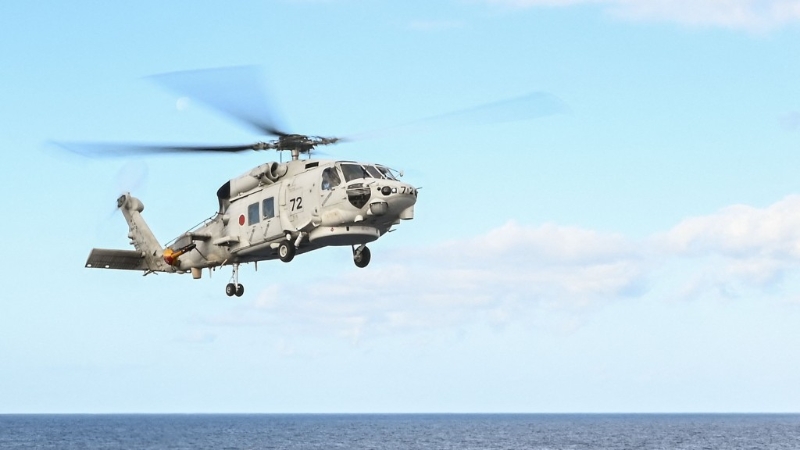 日本SH-60K海鷹直升機。