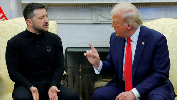 2025年2月28日，美國總統特朗普與美國華盛頓特區的白宮與烏克蘭總統澤連斯基會晤。