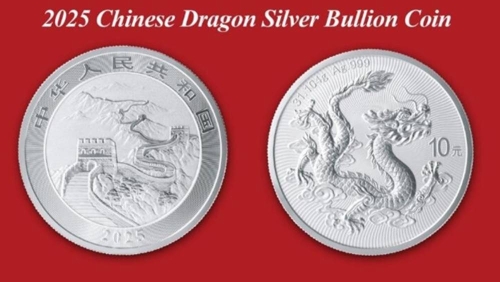 2025版中國龍紀念銀幣發行
