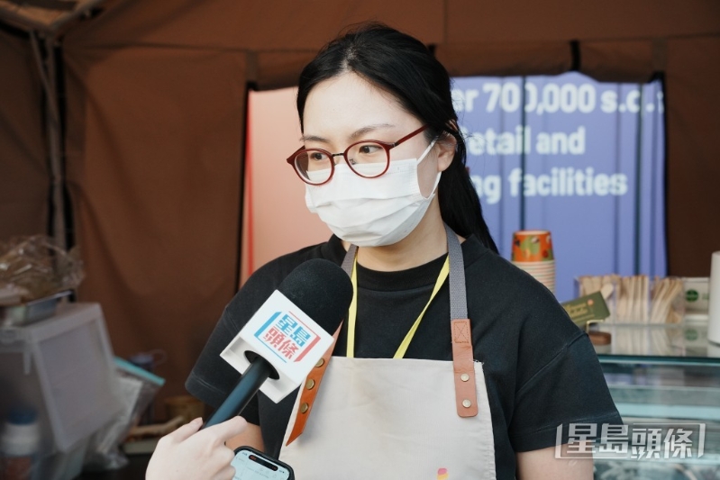 意式雪糕攤檔員工劉小姐。