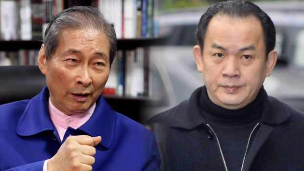 張安樂扶植的竹聯幫前地堂堂主李宗奎將自行宣布接任幫主，與劉振南(右)恐鬧雙胞。