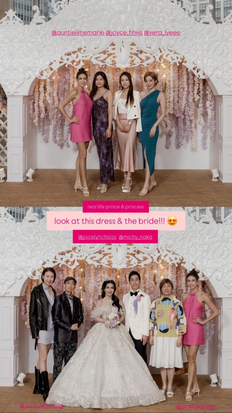 蔡頌思的婚禮似足童話故事的婚禮。