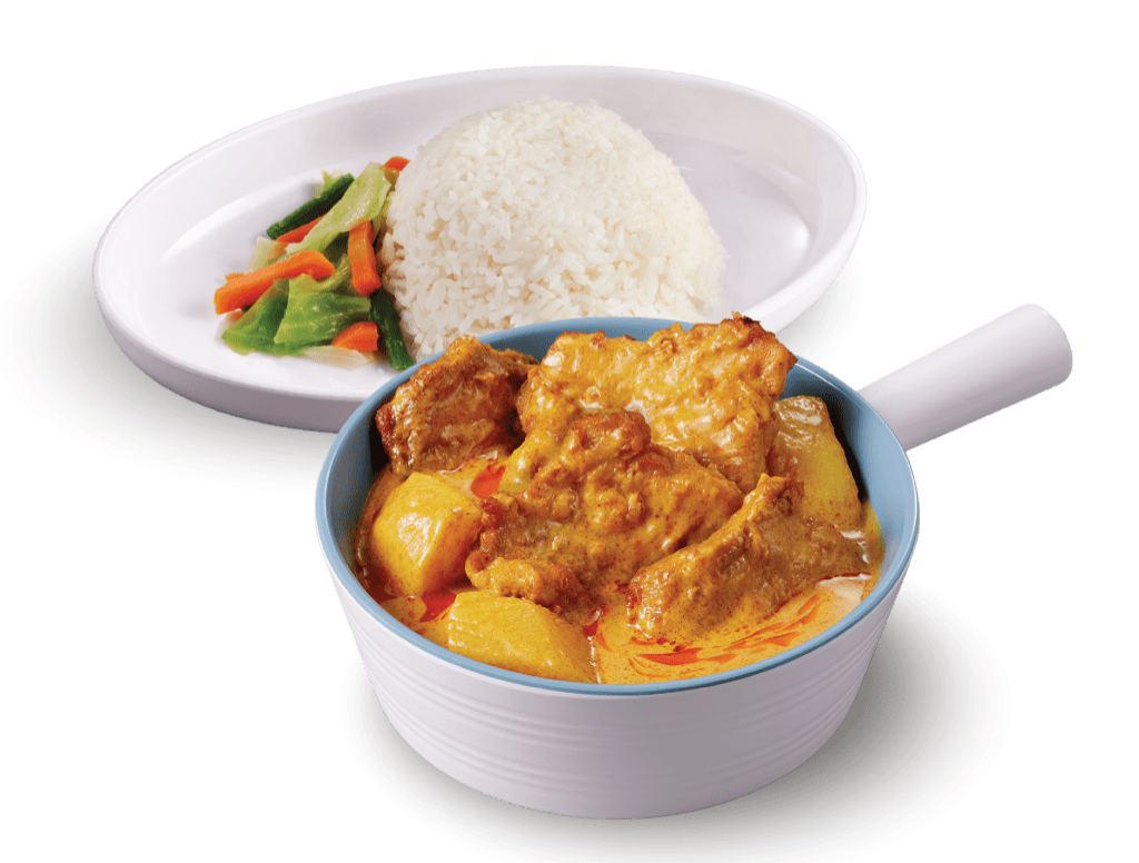 原條吉列魚柳飯”與“生炸豬扒飯” 原條吉列魚柳飯”與“生炸豬扒飯”